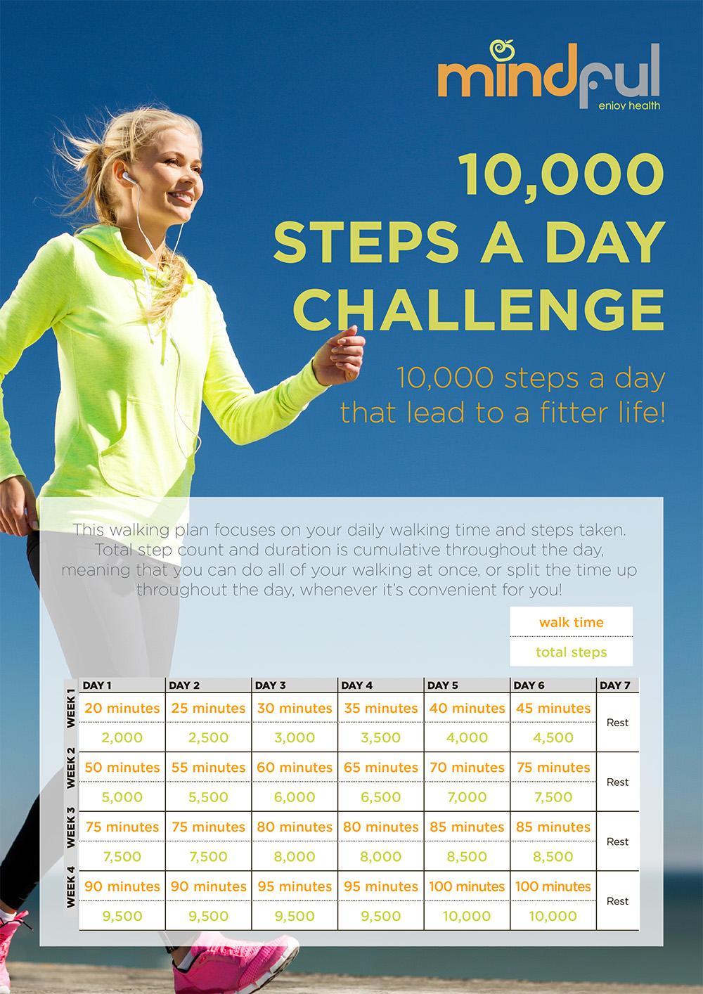 Walk 10,000 Steps a Day Belgium English
