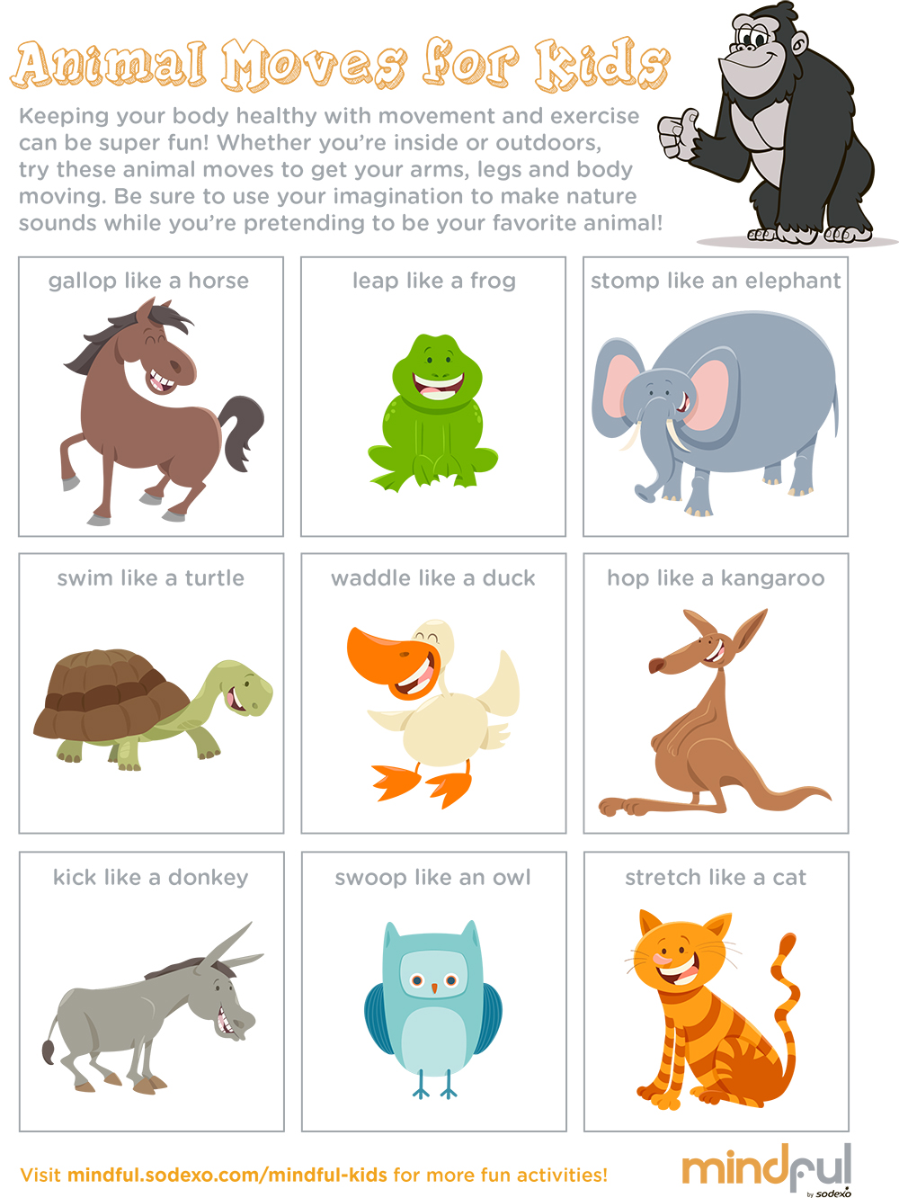 Animal Moves for Kids - Mindful by Sodexo - United Kingdom Animal Moves for Kids - Mindful by Sodexo - United Kingdom