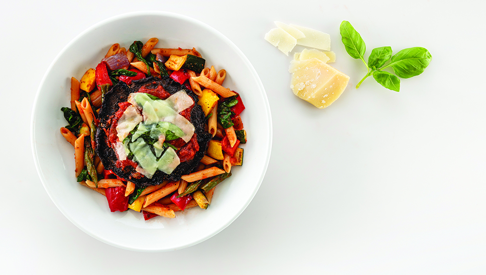 Portobello Parmesan Pasta Bowl Mindful by Sodexo Recipes
