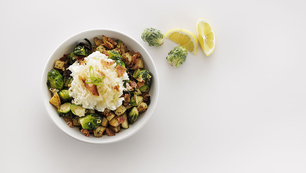 Egg & Roasted Brussels Sprouts Hash Bowl Mindful by Sodexo Recipes