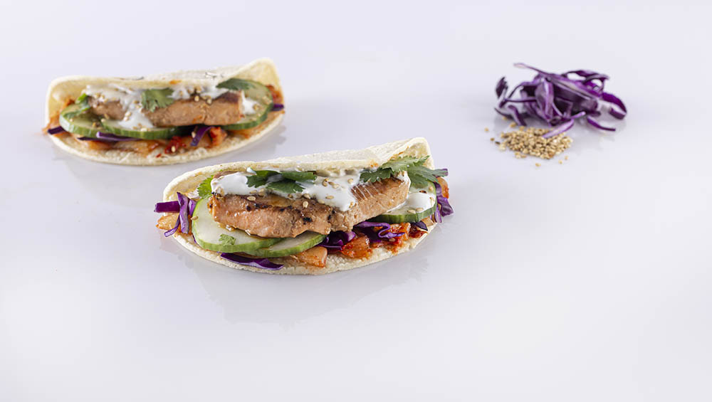 Korean Seared Salmon Tacos - Mindful by Sodexo Recipes