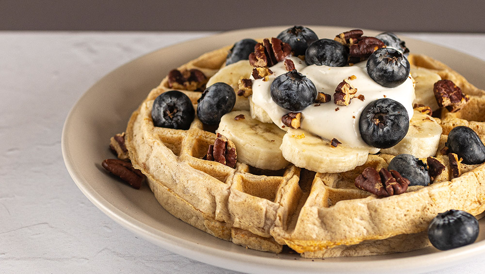 Sweet Potato Whole-Wheat Waffle - Mindful by Sodexo Recipes